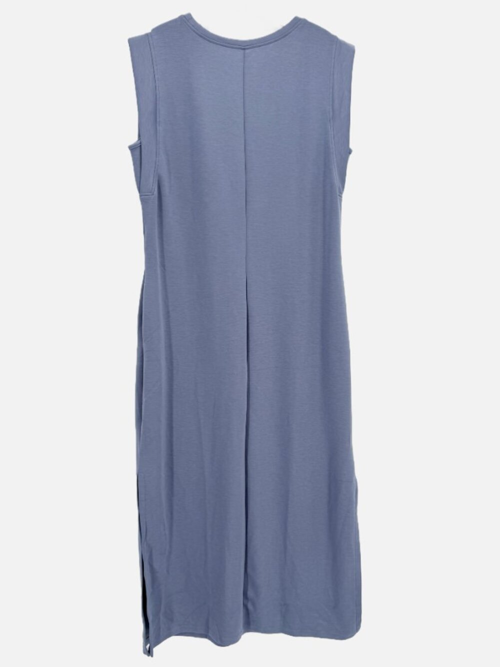 GRECERELLE Casual Round Neck Loose Split Wrinkle-Free Long Maxi Dress L - Picture 4 of 12
